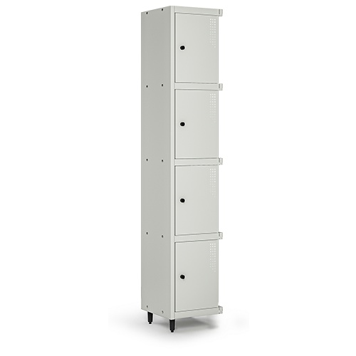 locker de aço 4 portas pequenas montável continuação