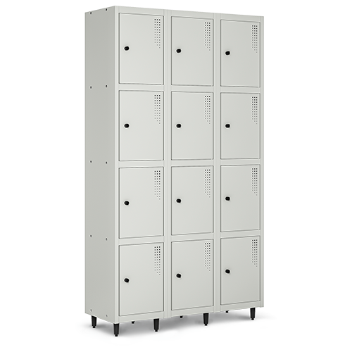 roupeiro | locker de aço 12 portas pequenas montável